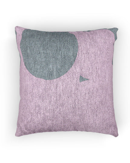 Pastel Purple and Green Patches Woven Pillow, 17" x 18"