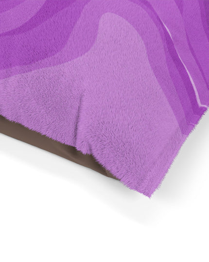 Wavey Purple Wavey 50" × 40" Pet Bed