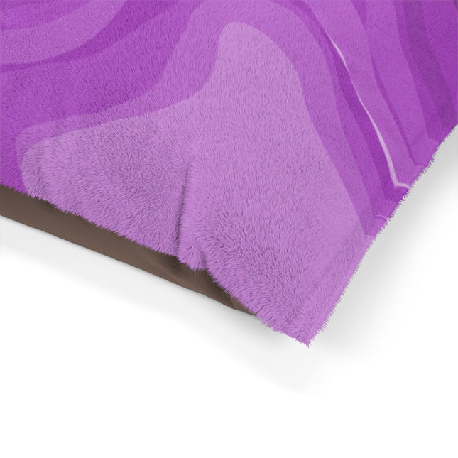 Wavey Purple Wavey 50" × 40" Pet Bed