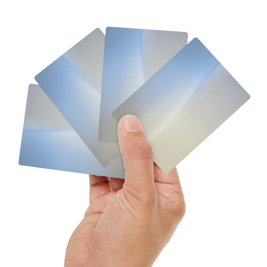 Cobalt Fade Poker Cards