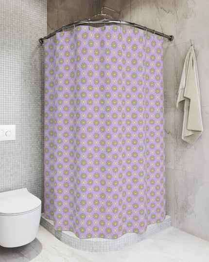 Magenta Star-crossed Bodies Shower Curtain, 71" x 74"
