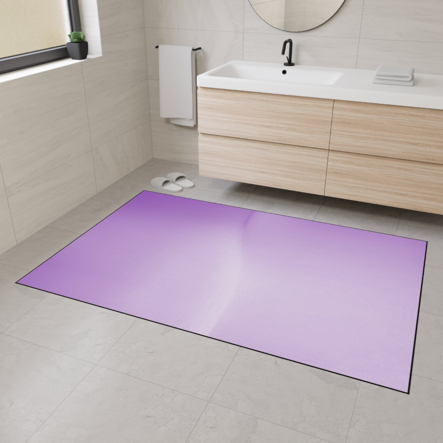 Soft Lavender Fade 48" x 72" Heavy Duty Floor Mat