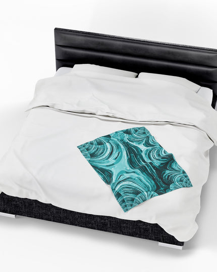 Uzi Spiral Tif Velveteen Plush Blanket, 30" x 40"