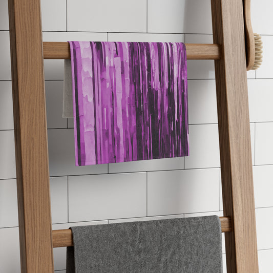 Striped Powder Lavender Rally Towel, 11" x 18"