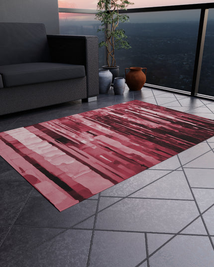 Striped Ruby 48" x 72" Outdoor Rug