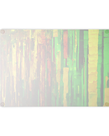 Striped Beta 8" x 11" Glass Cutting Board
