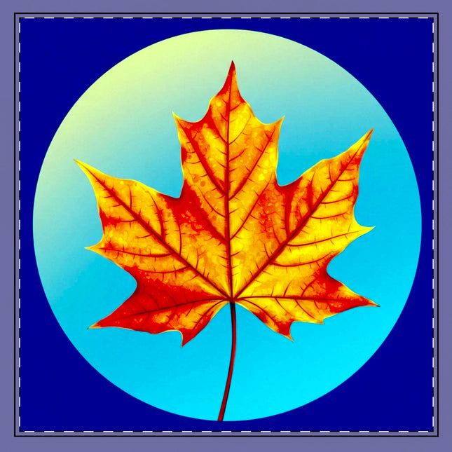 Alpha Maple Leaf 22" x 22" Cotton Twill Napkin