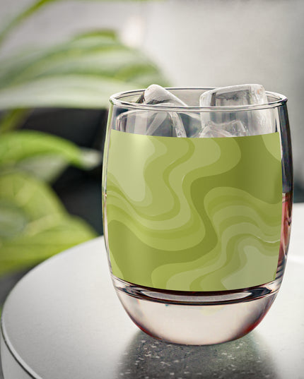 Lemon Wavey Whiskey Glass, 6 oz