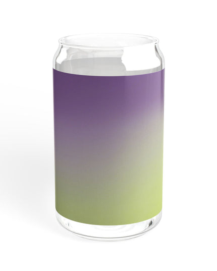 Purple Golden Fade Sipper Glass, 16oz