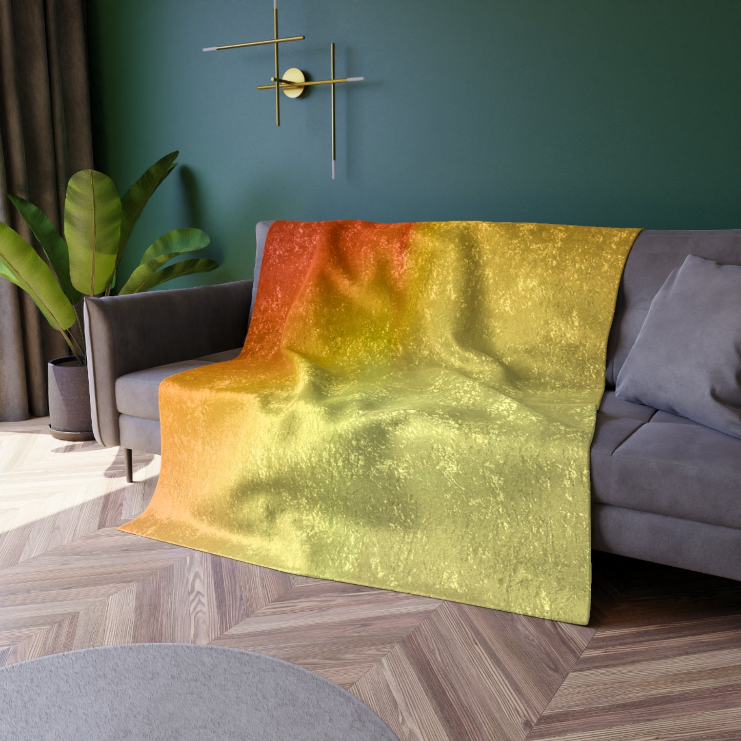 Phoenix Fade 50" x 60" Crushed Velvet Blanket
