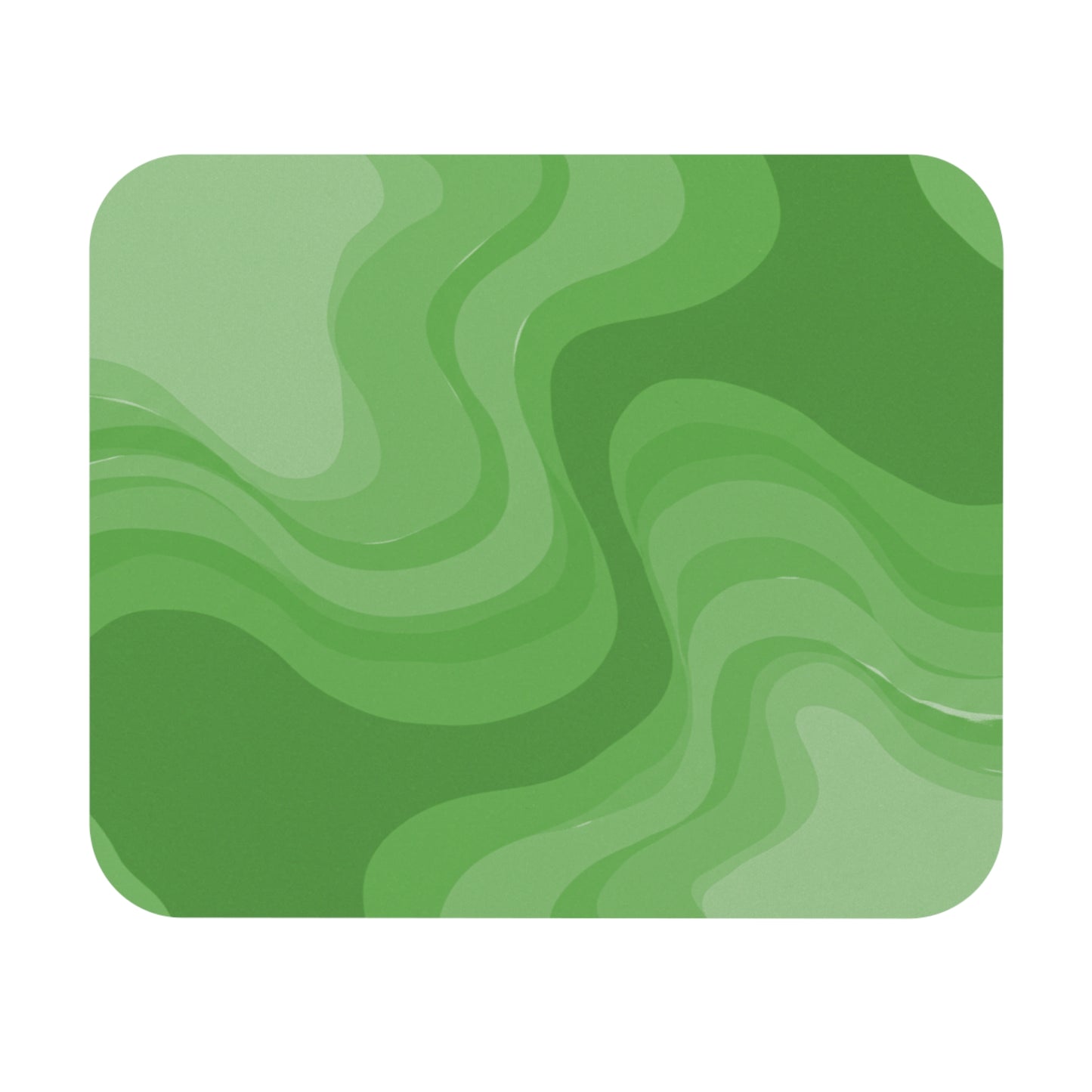 Greenie Meanie Wavey Mouse Pad, 9" x 8" Rectangle