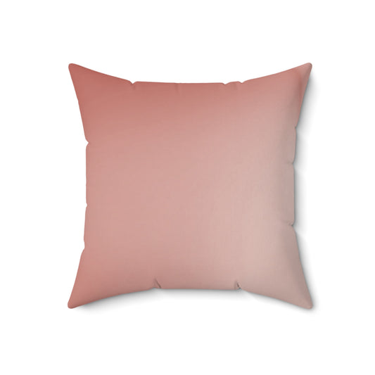Rose Red Fade 18" x 18" Faux Suede Square Pillow