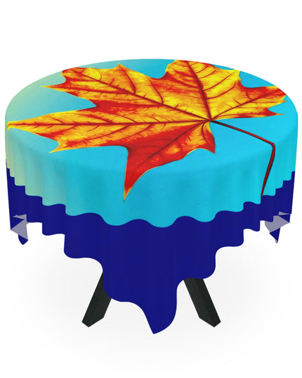Alpha Maple Leaf Tablecloth, 55" x 55"