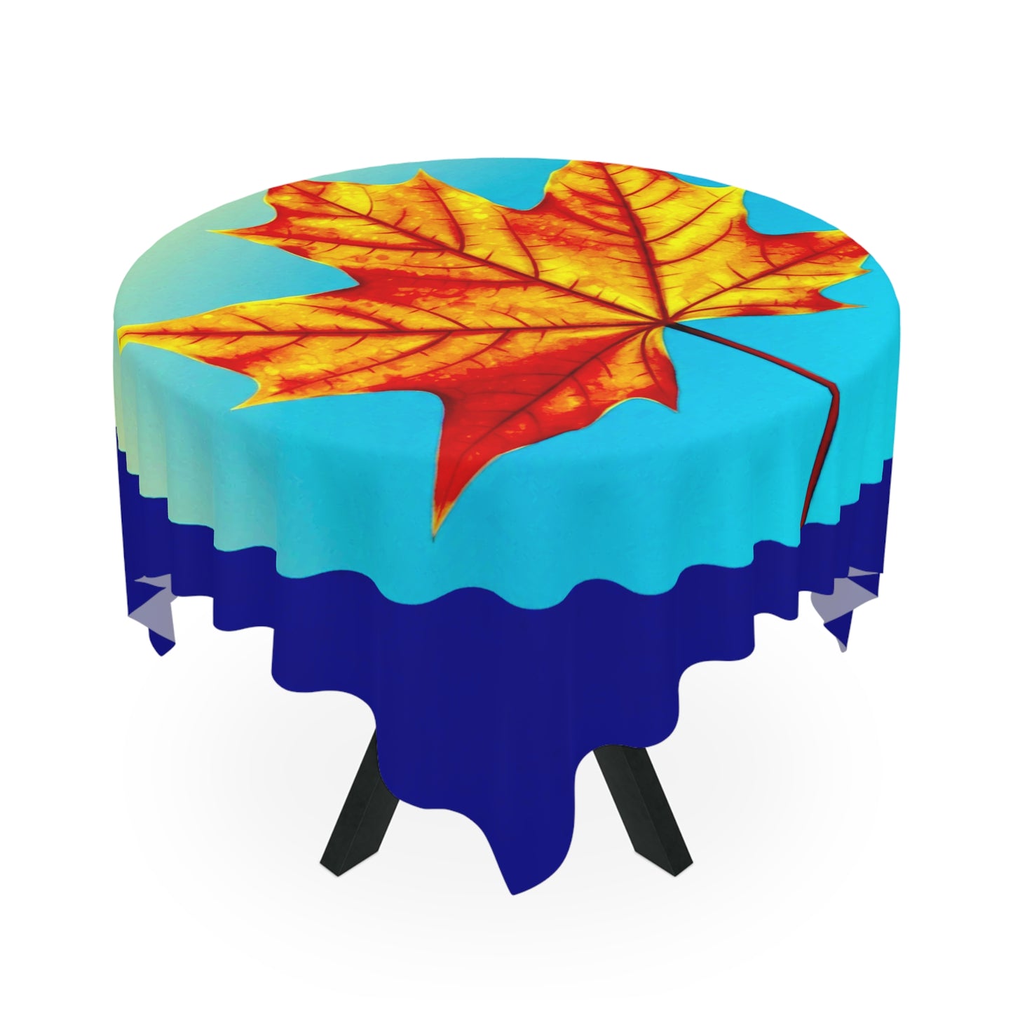 Alpha Maple Leaf Tablecloth, 55" x 55"