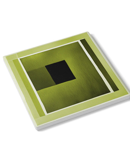 Lemongrass Shadow 4" x 4" Square Ceramic Coaster