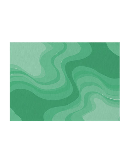 Mint Green Wavey 60" x 84" Outdoor Rug