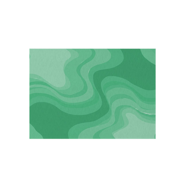 Mint Green Wavey 60" x 84" Outdoor Rug