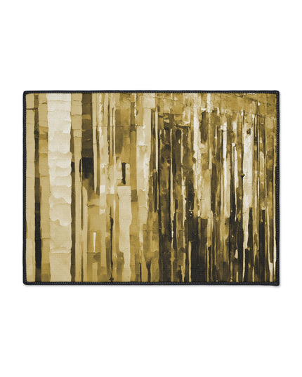 Striped Light Brown 18" x 24" Heavy Duty Floor Mat