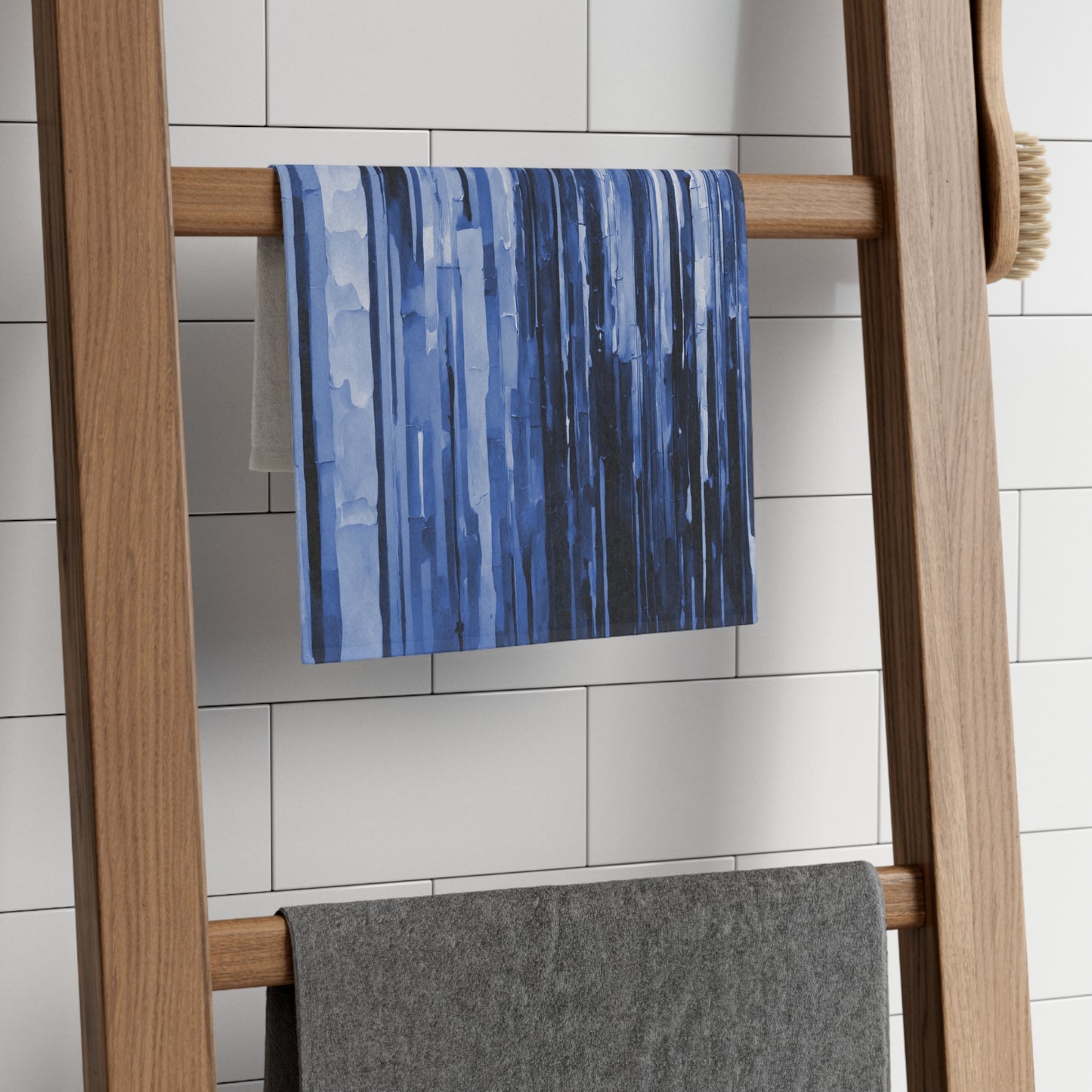 Striped Deep Blue Rally Towel, 11" x 18"