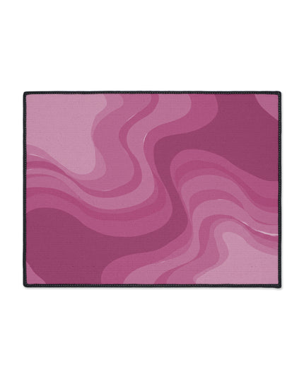 Pinky Mauve Wavey 18" x 24" Heavy Duty Floor Mat