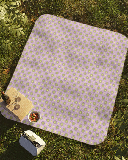Magenta Star-crossed Bodies Picnic Blanket, 61" × 51"