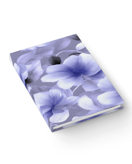 Indigo Blossom Floral Bunch Journal - 128 Blank pages, 5" x 7"