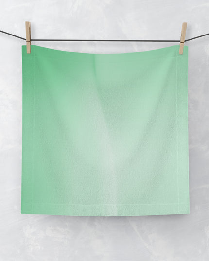 Mint Fade Face Towel, 13" x 13"