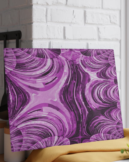 Uzi Spiral Powder Lavender 11" x 15" Glass Cutting Board