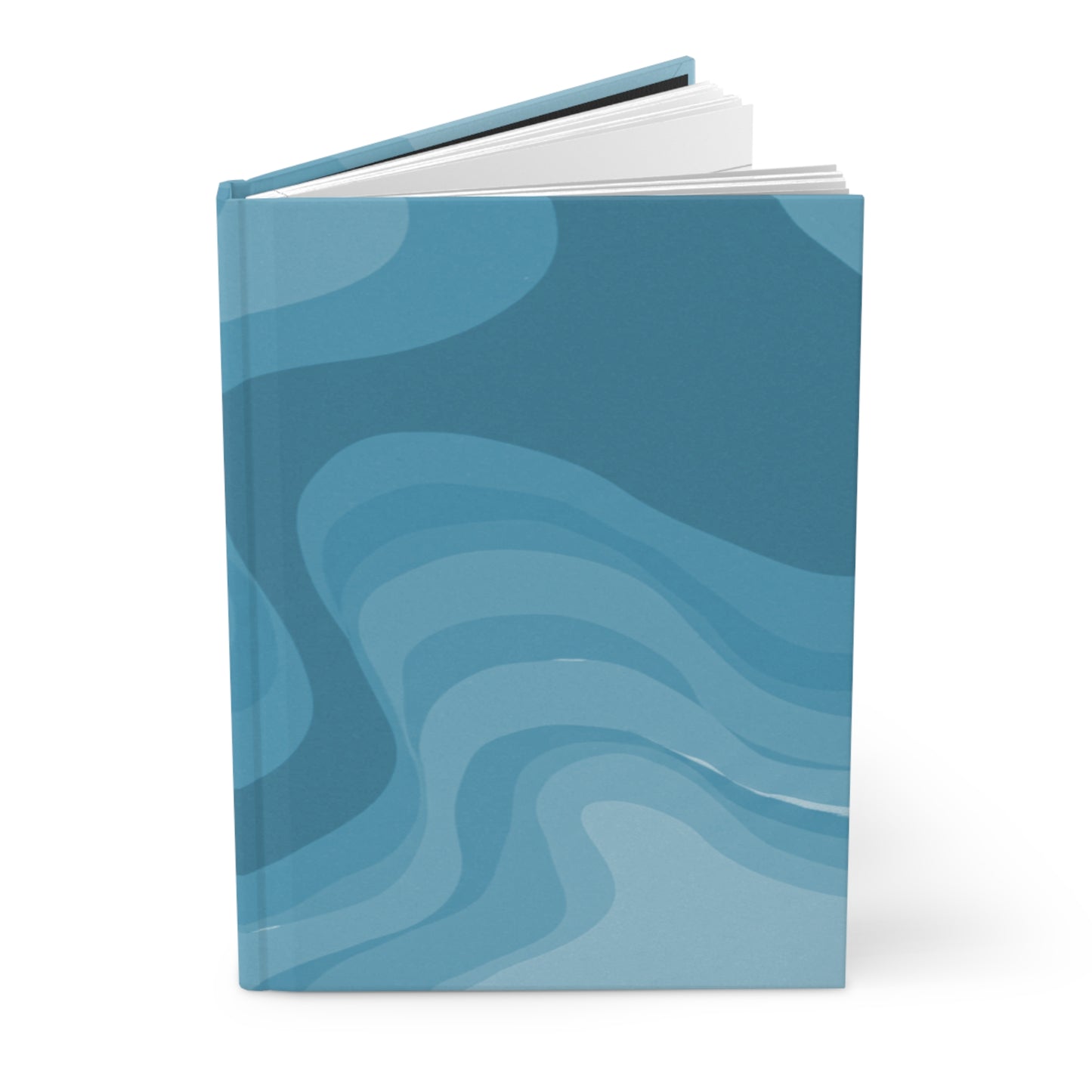 Sky Blue Wavey 5.75" x 8" Hardcover Journal Matte with 150 lined pages