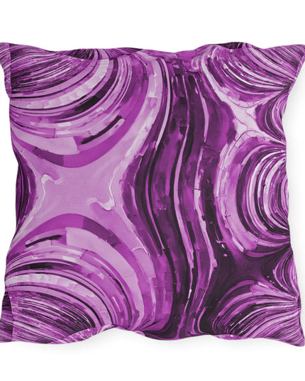 Uzi Spiral Powder Lavender 20" x 20" Outdoor Pillow