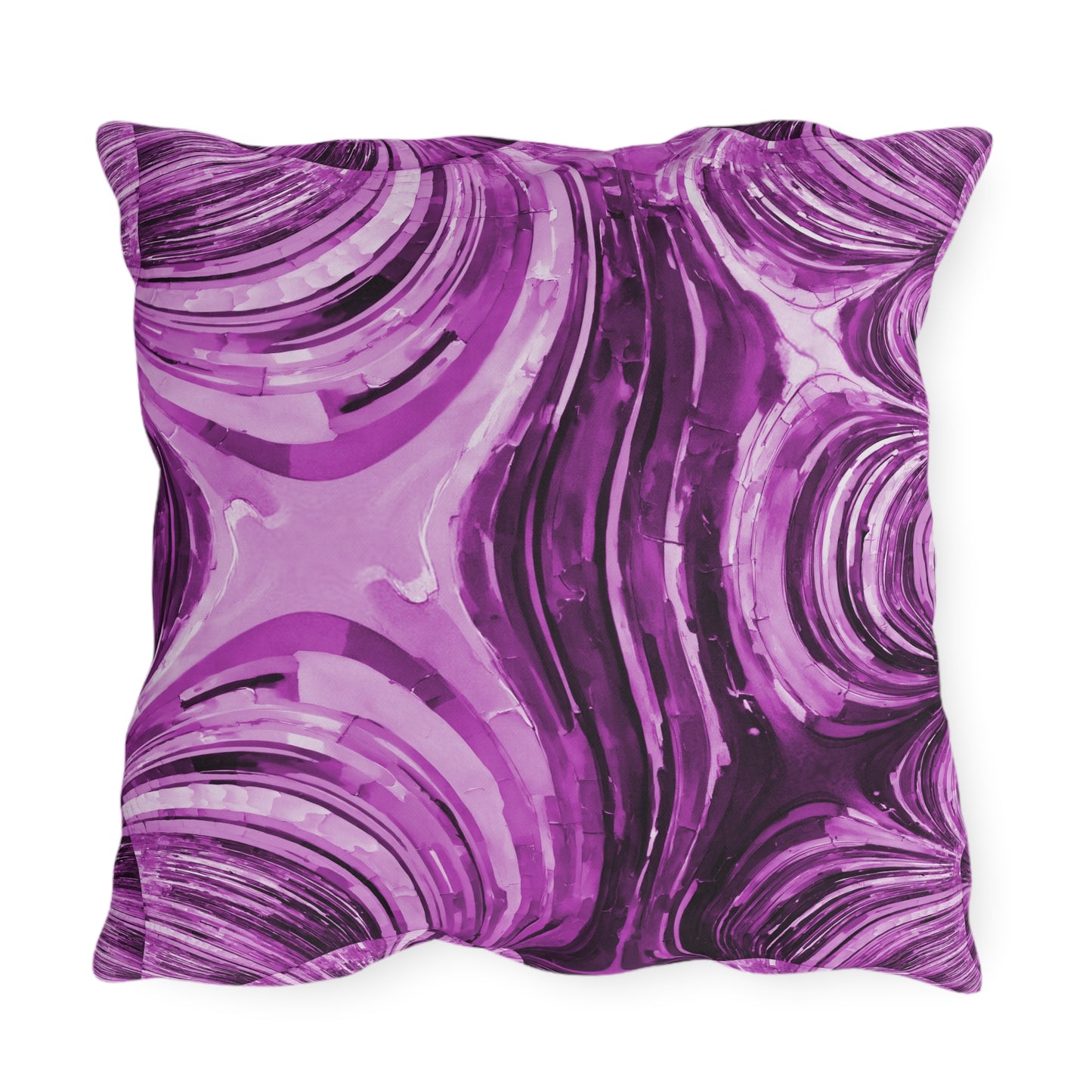 Uzi Spiral Powder Lavender 20" x 20" Outdoor Pillow