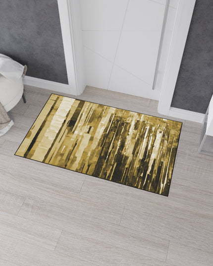 Striped Light Brown 24" x 36" Heavy Duty Floor Mat