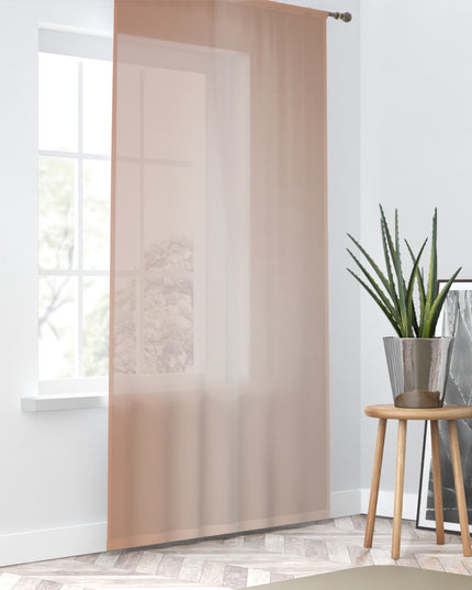 Soft Fade Sheer Window Curtain, 50" x 84", partially transparent