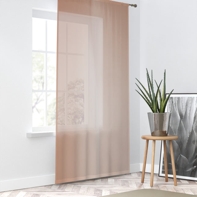 Soft Fade Sheer Window Curtain, 50" x 84", partially transparent