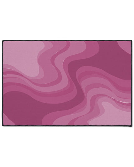 Pinky Mauve Wavey 24" x 36" Heavy Duty Floor Mat