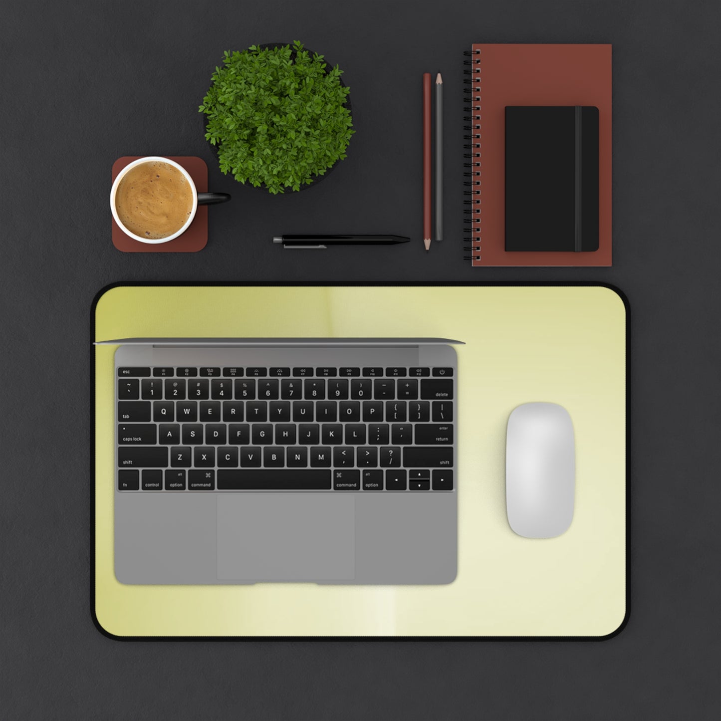 Lemon Fade 12" x 18" Desk Mat