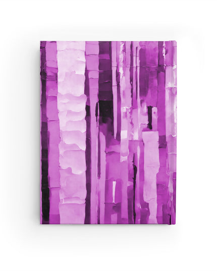 Striped Powder Lavender Pastel 5" x 7" Journal - 128 Blank pages