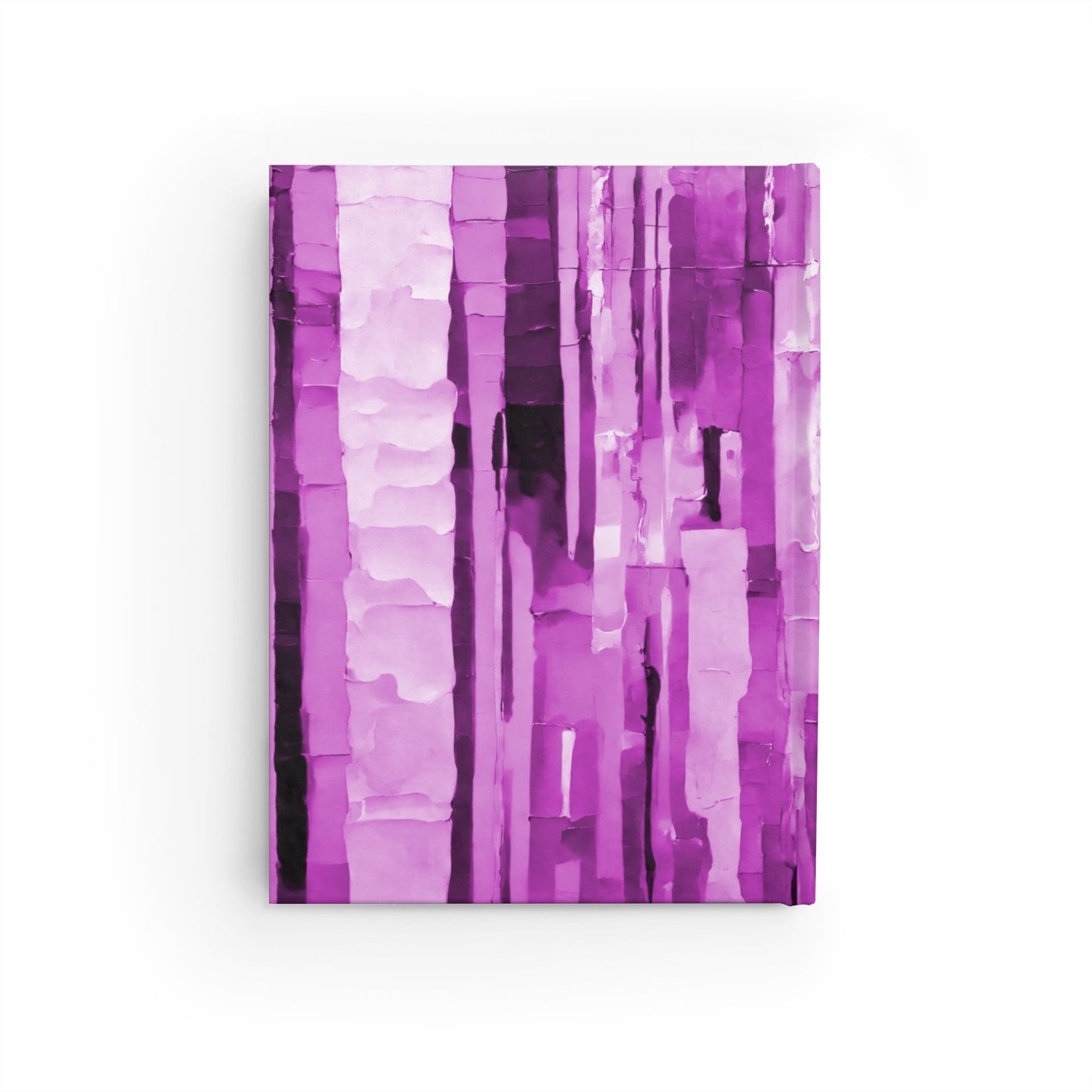 Striped Powder Lavender Pastel 5" x 7" Journal - 128 Blank pages