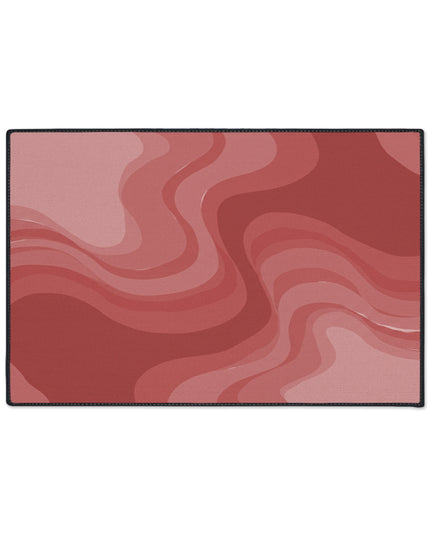 Power Red Wavey 24" x 36" Heavy Duty Floor Mat