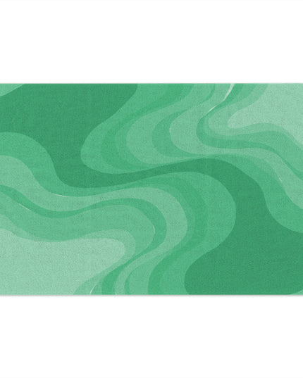 Mint Green Wavey Rally Towel, 11" x 18"
