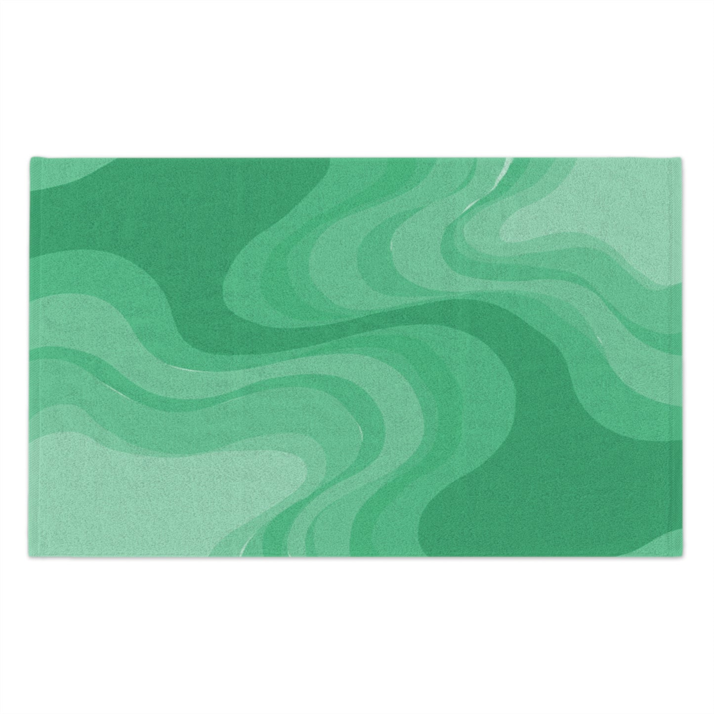 Mint Green Wavey Rally Towel, 11" x 18"