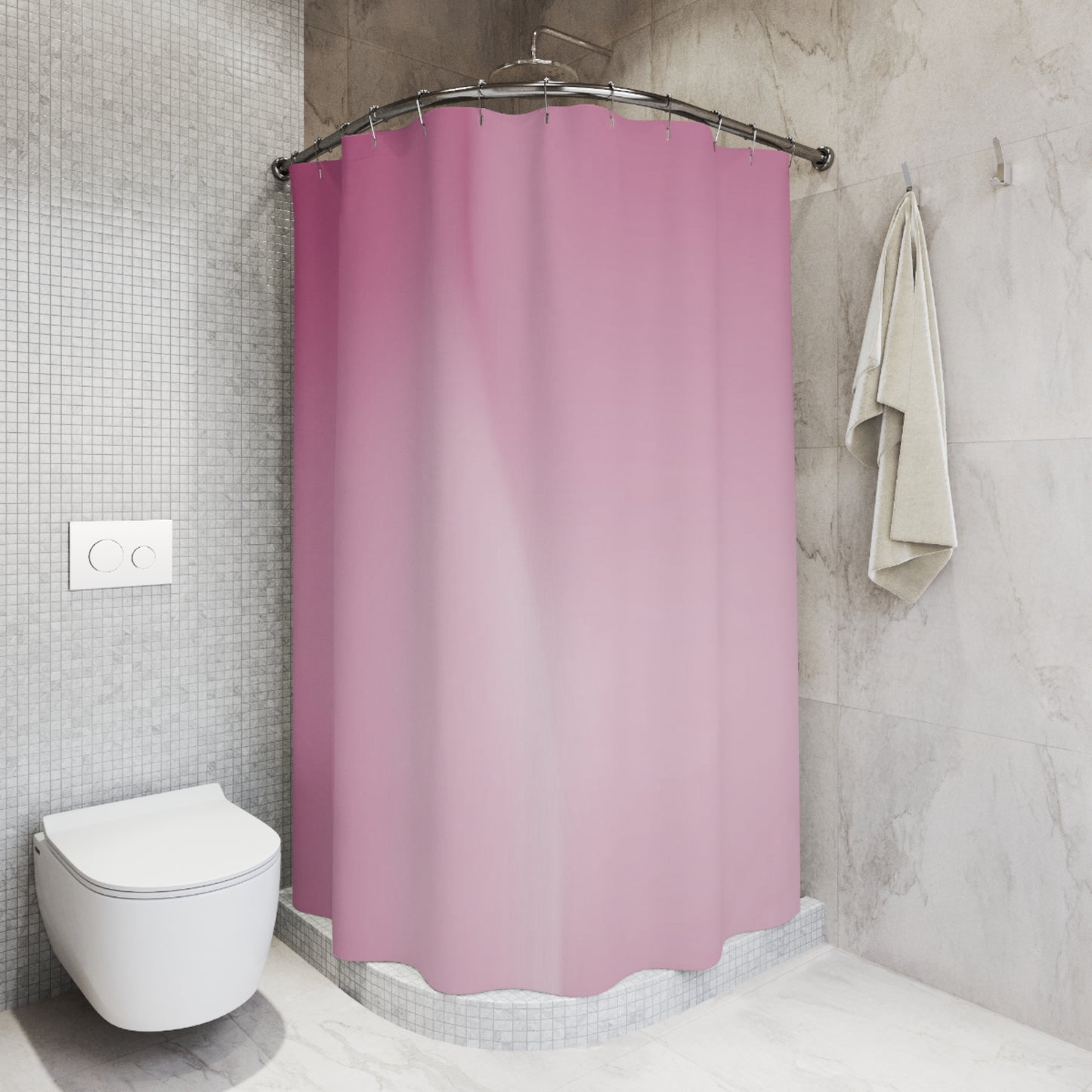 Pink Blush Fade Shower Curtains, 71" x 74"