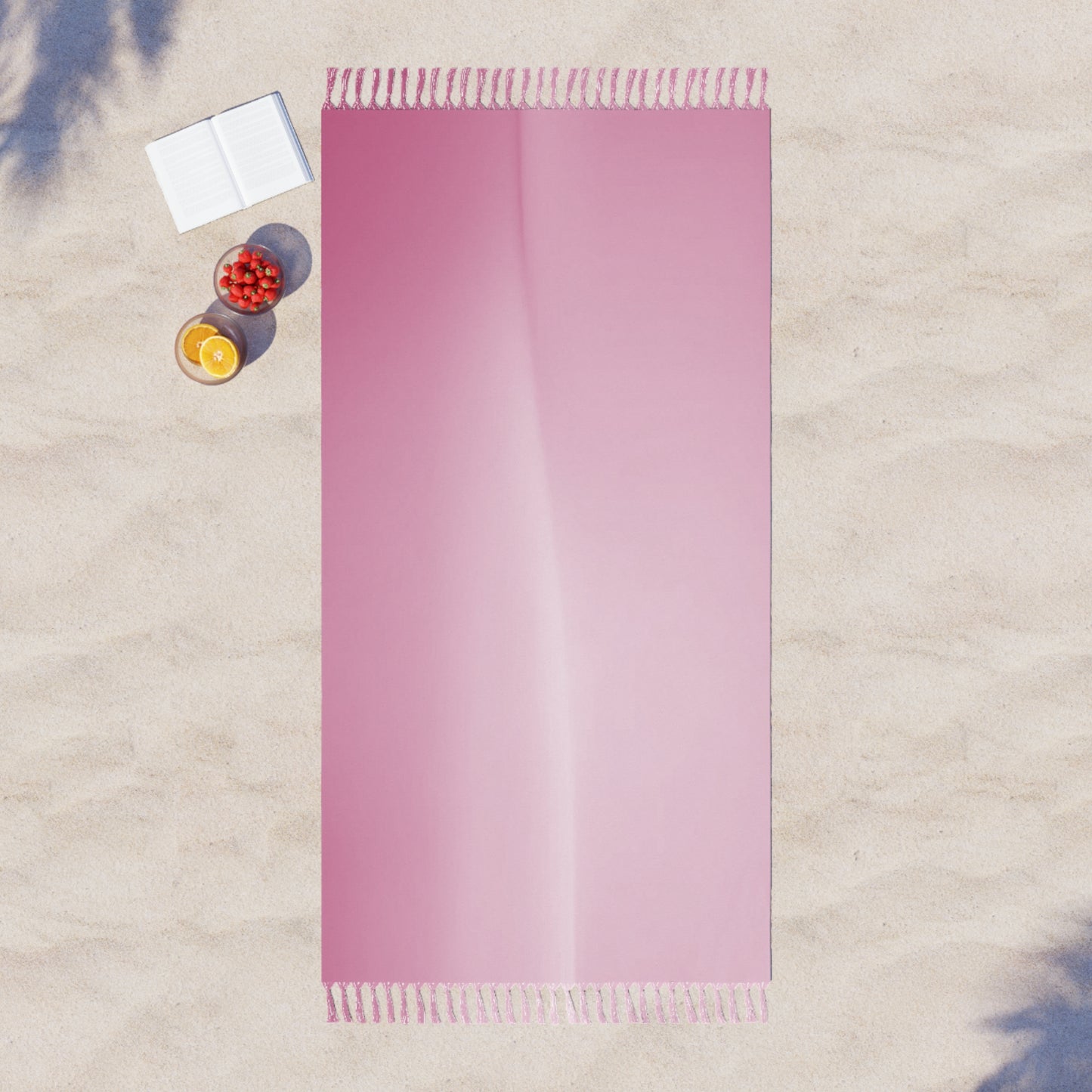 Pink Blush Fade 38" × 81" Boho Beach Cloth