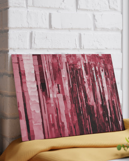 Striped Ruby 8" x 11" Glass Cutting Board