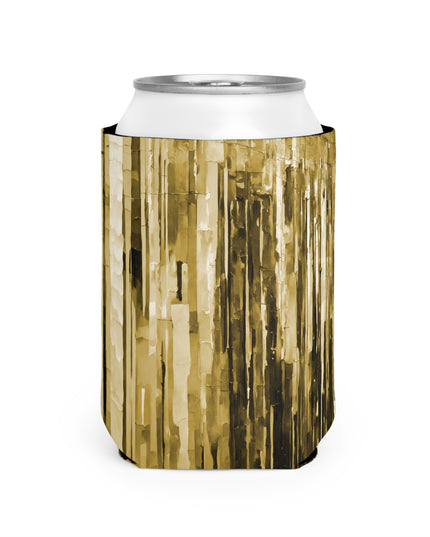 Striped Light Brown 12 oz Can Cooler Sleeve