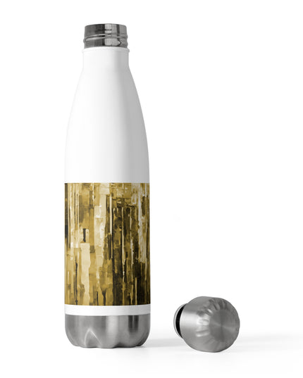 Striped Light Brown 20oz Insulated Water Bottle