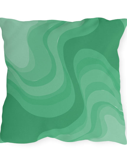 Mint Green Wavey 20" x 20" Outdoor Pillow