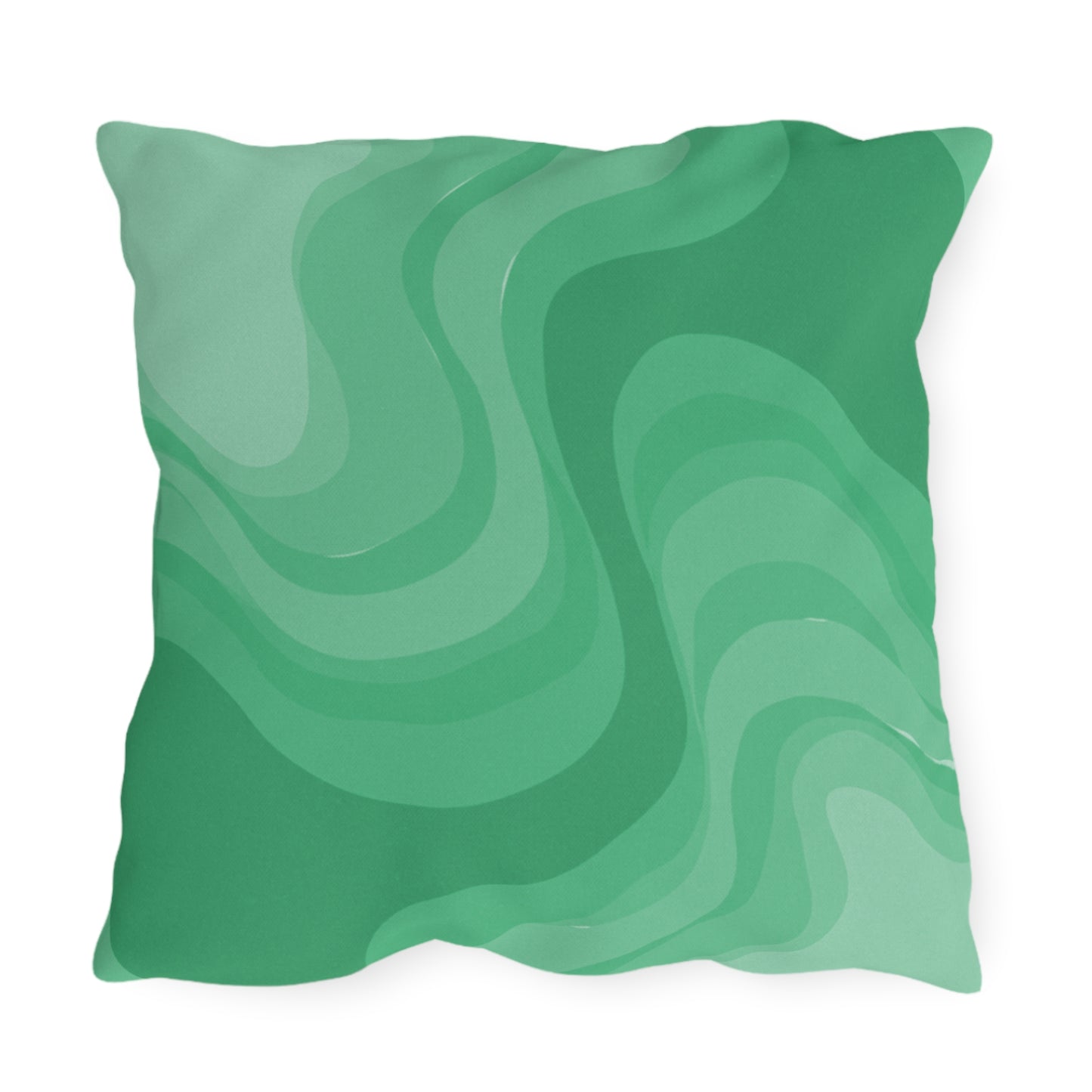 Mint Green Wavey 20" x 20" Outdoor Pillow