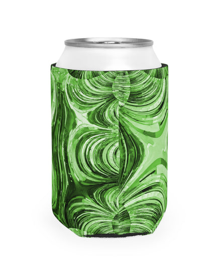 Uzi Spiral Mint Pastel 12 oz Can Cooler Sleeve