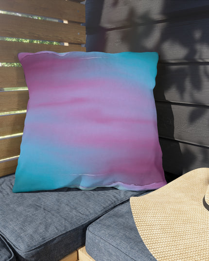 Wine Sea Blue Fog 20" x 20" Outdoor Pillow
